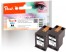 320092 - Peach Double Pack tête d'impression noir, compatible avec HP No. 651 bk*2, C2P10AE*2